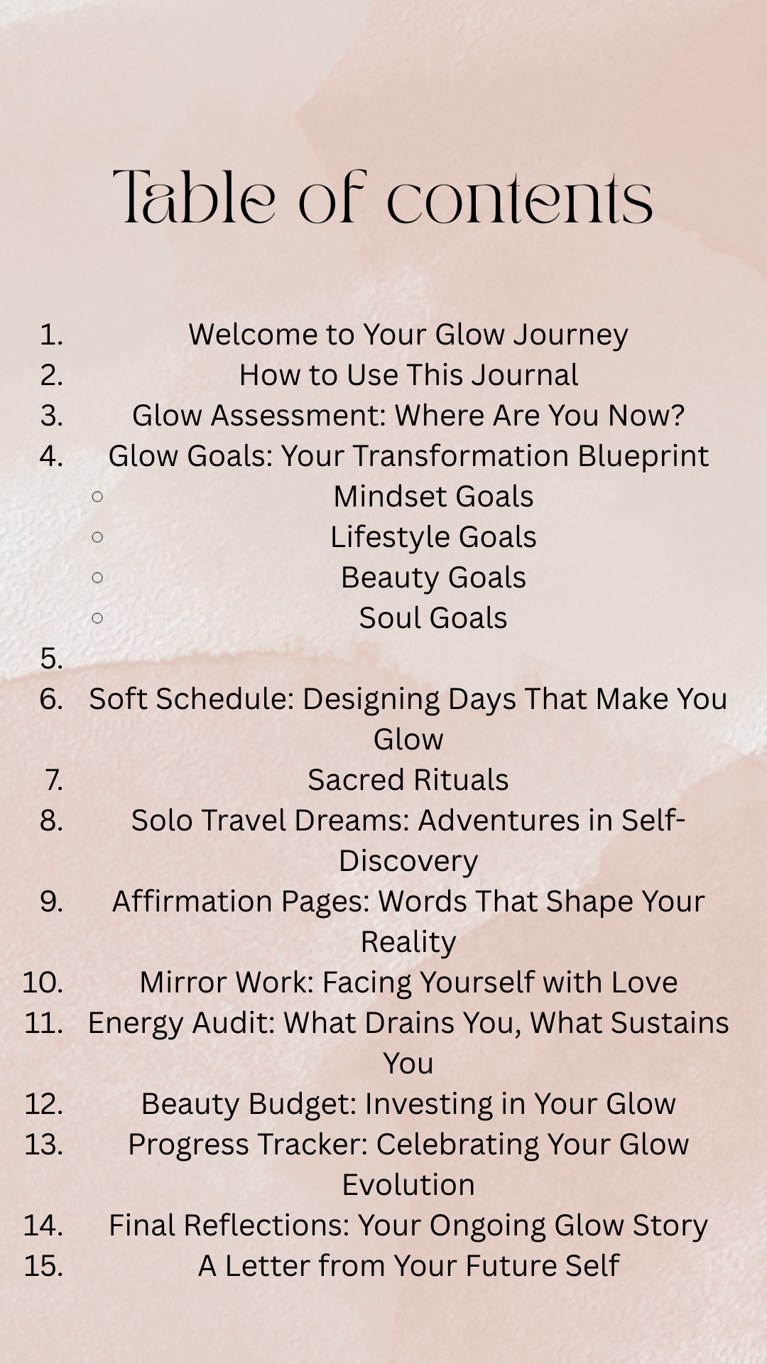 The Glow Up Journal – Your Personal Roadmap to Radiance