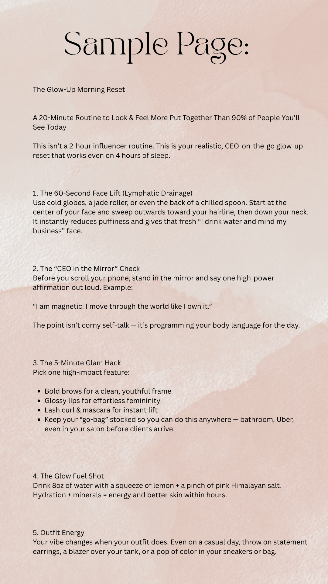 Glow Up From Within – Your Guide to Lasting Inner & Outer Radiance E-Book